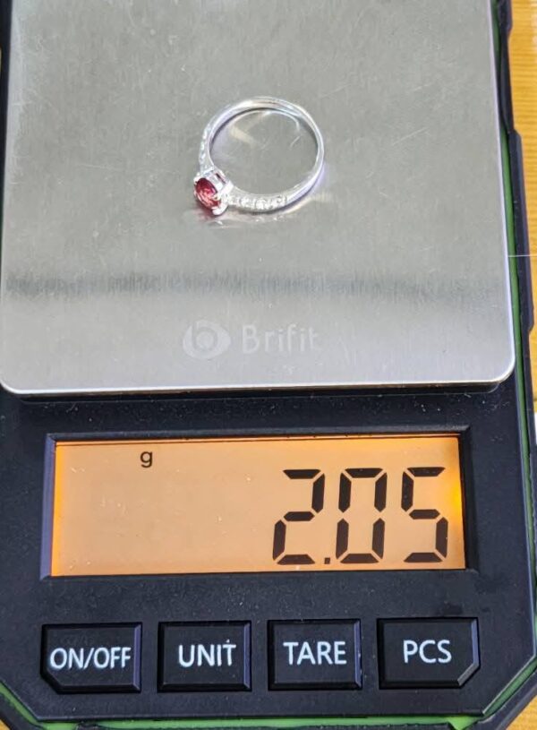 รหัส680205R2-เเหวนทับทิม ล้อมเพชร - Image 6